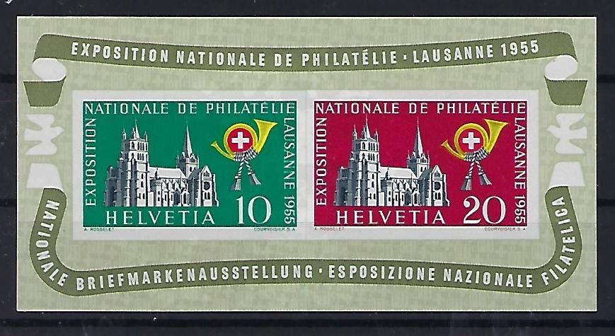 Tutti i francobolli: 1955 Lausanne Block **  14046 – Usato da Lunden venduto da Animus999