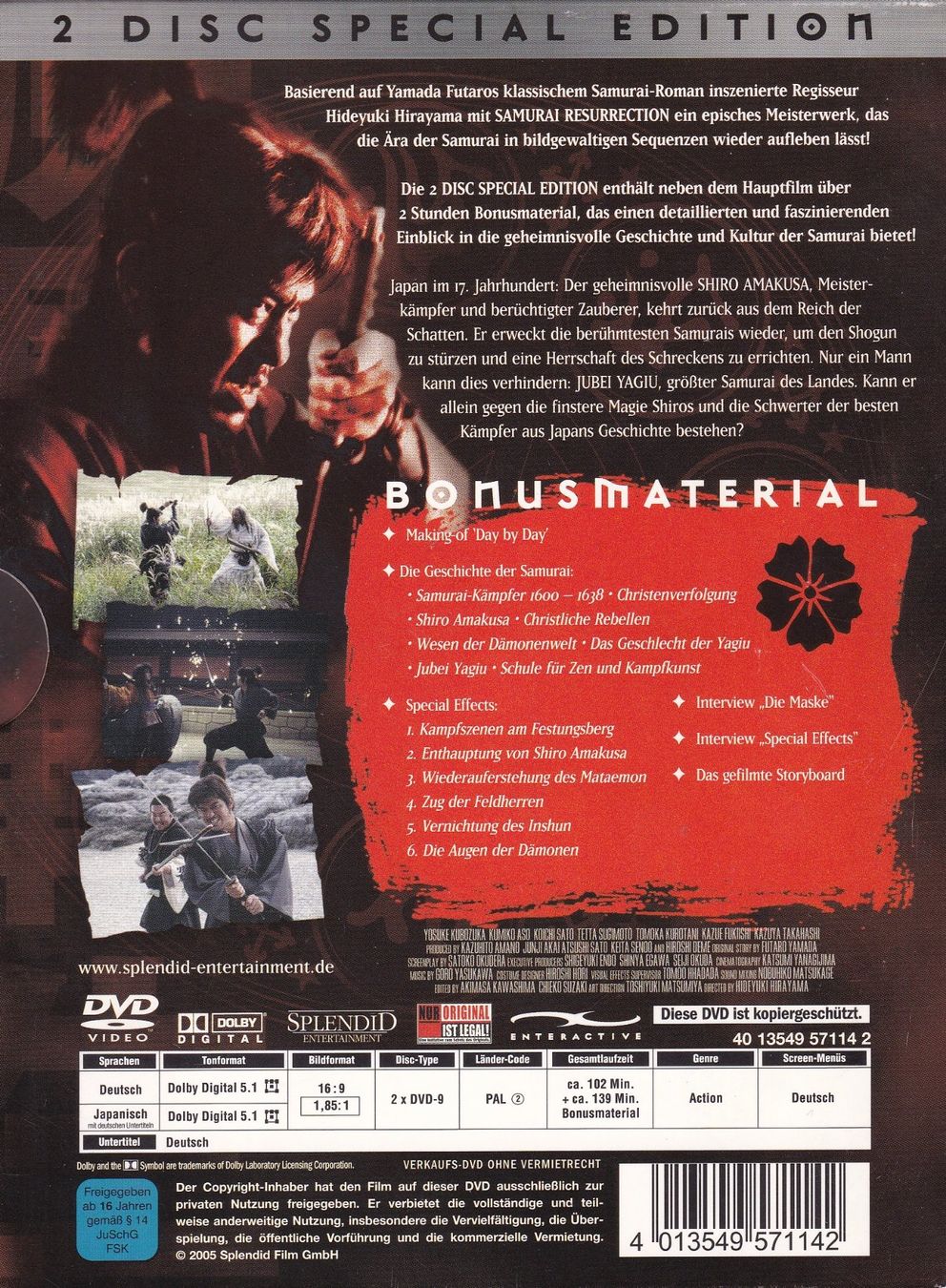 Tutti i DVDs: DVD ab Fr. 1.--, Samurai - Resurrection – Usato da Lausen venduto da Mondeo10628 1