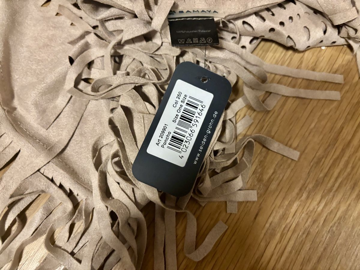 Sonstige Damenmode: SAMAYA Poncho Fransen Neu! – Neu und originalverpackt aus Baden von Tiffany6878 4