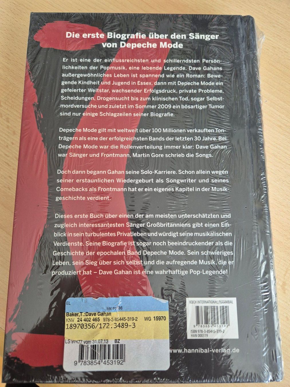 Bücher: Fabrikneu: Buch Dave Gahan - Sein Leben mit Depeche Mode – Neu und originalverpackt aus Elgg von Hexenbese3 1