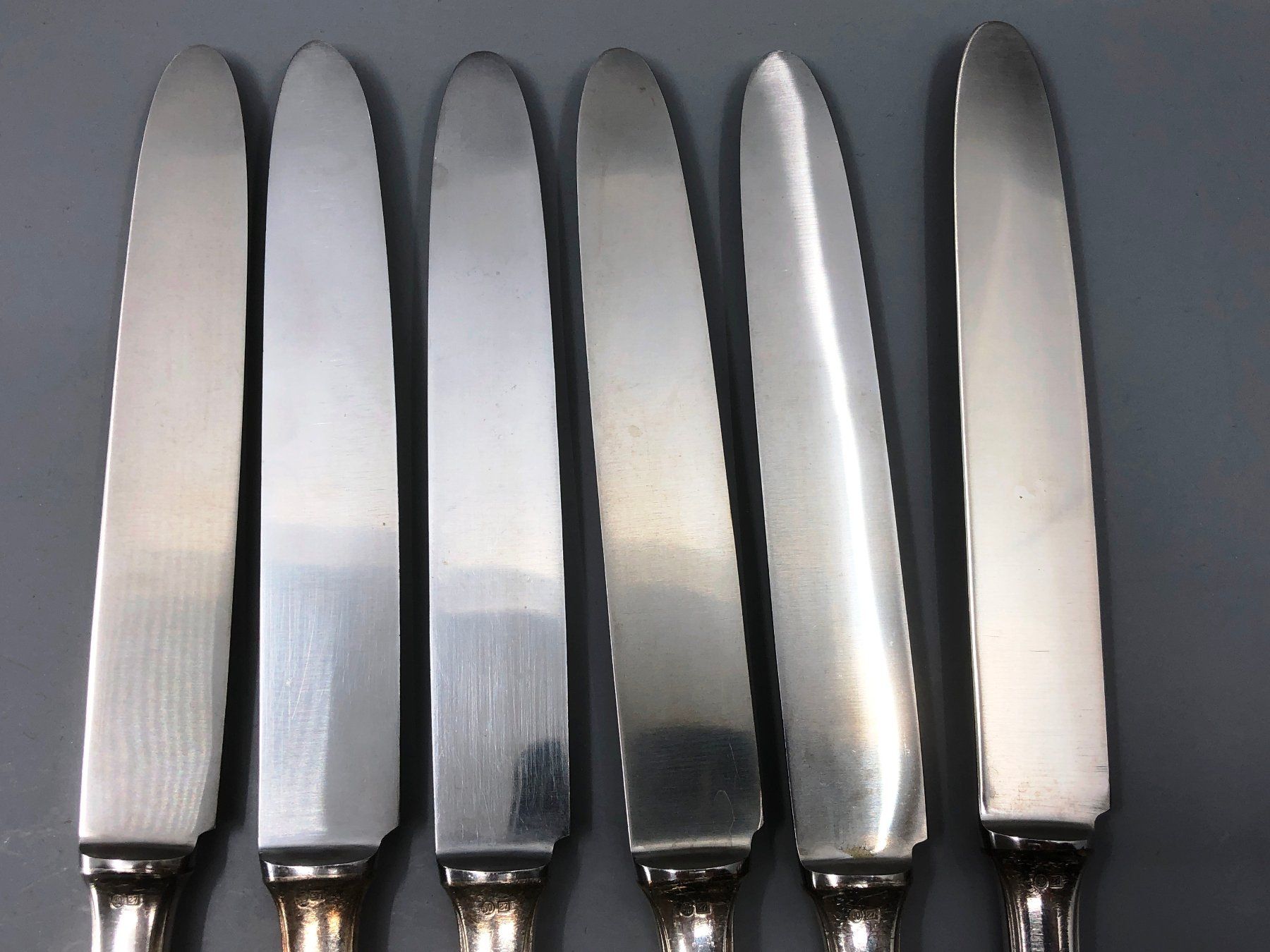Posate: 6 Tafelmesser versilbert Wellner Jugendstil Modell 520 – Usato da Basel venduto da Tiabeanie 4