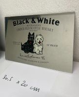 Vintage Black & White Buchanan’s Whisky Werbespiegel
