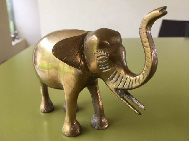 Statuette: Messing Elefant    Höhe ca. 10.5 cm – Usato da Udligenswil venduto da Giordi3