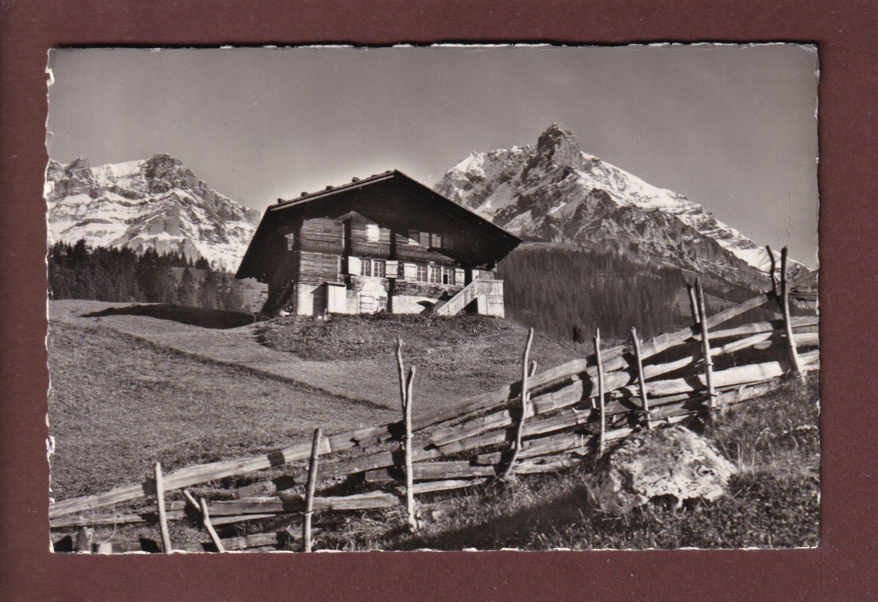 Cartoline postali: ADELBODEN - Bauernhaus - 1952 – Usato da Pully venduto da nicecards