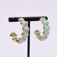 SALE Amazonit Design Ohrringe Kreolen Créoles Boucle Oreille
