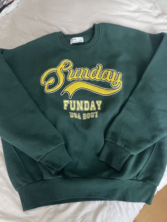 Bershka sweatshirt Grün Grösse S 