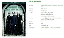 Matrix Reloaded (DVD)