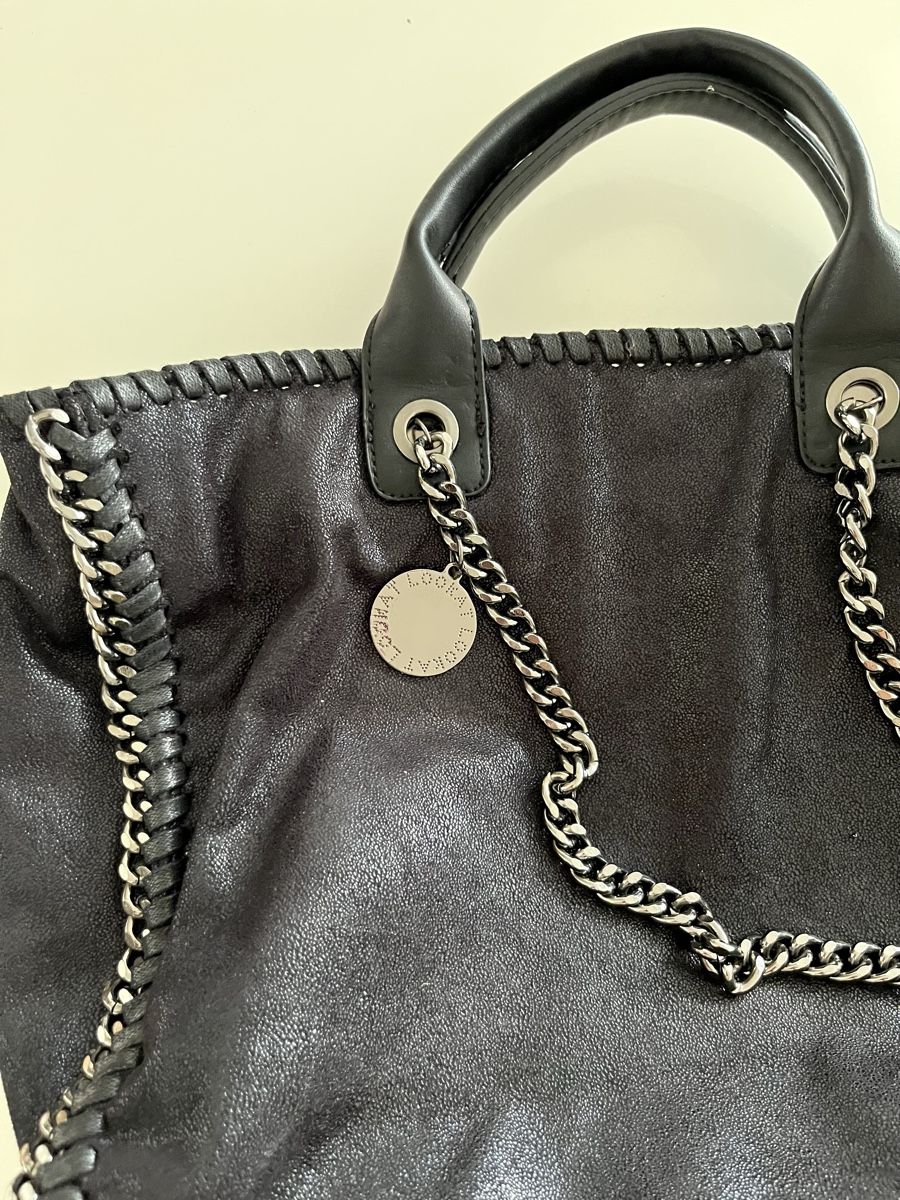 Borse da donna: NEUE SCHWARZE SHOPPER-TASCHE MIT KETTE – Nuovo e nell'imballaggio originale da Basel venduto da JJ.Elena 2