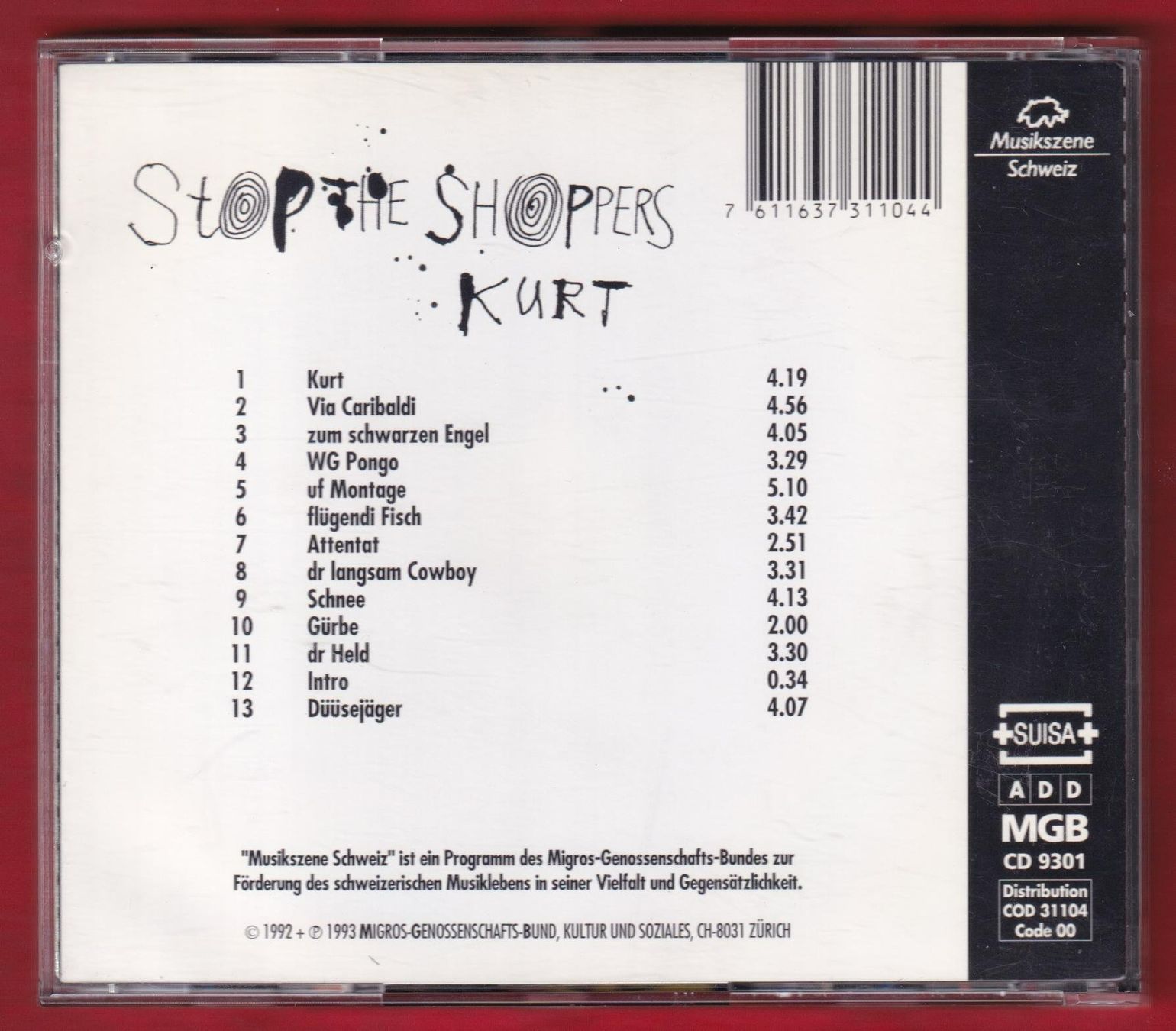 CDs: Stop The Shoppers - Kurt (CD) – Gebraucht aus Zürich von Pfluftl2000 1