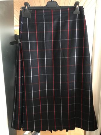 Jupe kilt Burberrys, laine, T34/36, marine