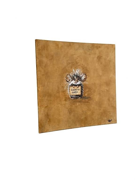 Gemälde: Acrylbild: I need my coffe – Neu (gemäss Beschreibung) aus Safenwil von car_nlh6 1