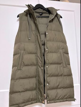 Zebra Gilet lang Grösse XS Khaki/olivgrün