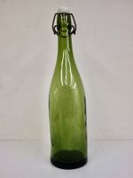 alte Flasche Bügelverschluss BÜLACH 7dl Unikat mit Knick