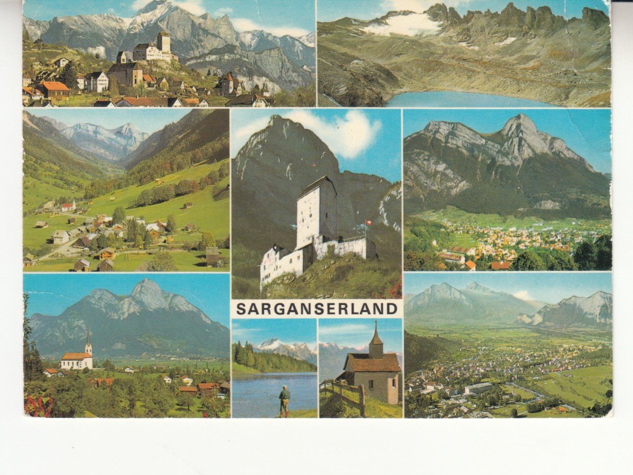 Ansichtskarten: Sarganserland 1985 – Gebraucht aus Bürglen TG von StampGraf