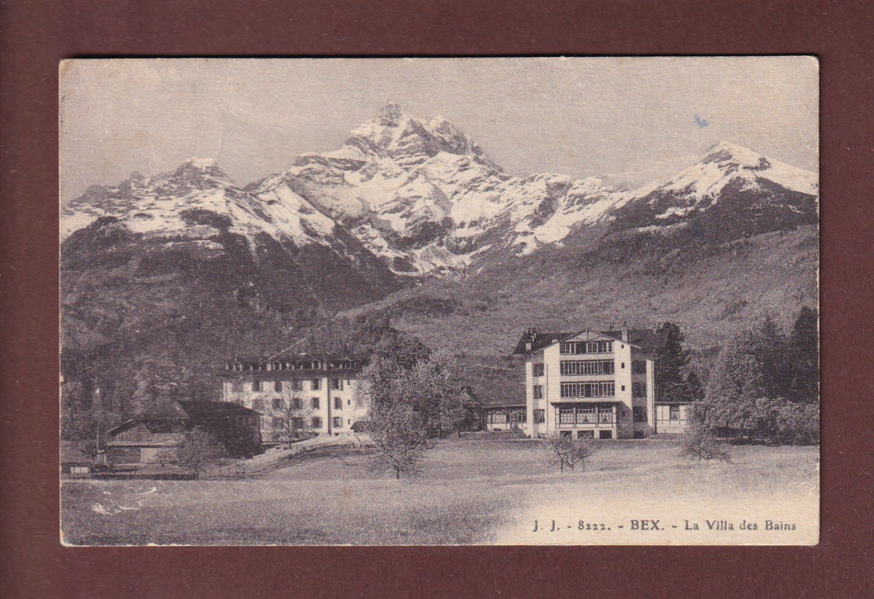 Ansichtskarten: BEX - Villa des Bains - 1922 – Gebraucht aus Pully von nicecards-shop