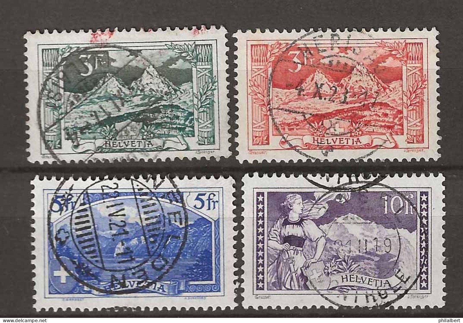 Tutti i francobolli: CH129 - Paysages 1914-1918 obl. – Usato da Trélex venduto da Phil_Albert