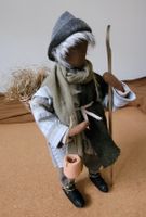 Schwarzenberger Krippenfiguren Hirt 27cm mit Kräze N5