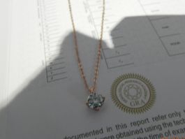 Collier+Pendentif diamant moissanite O:5carat + Certificat