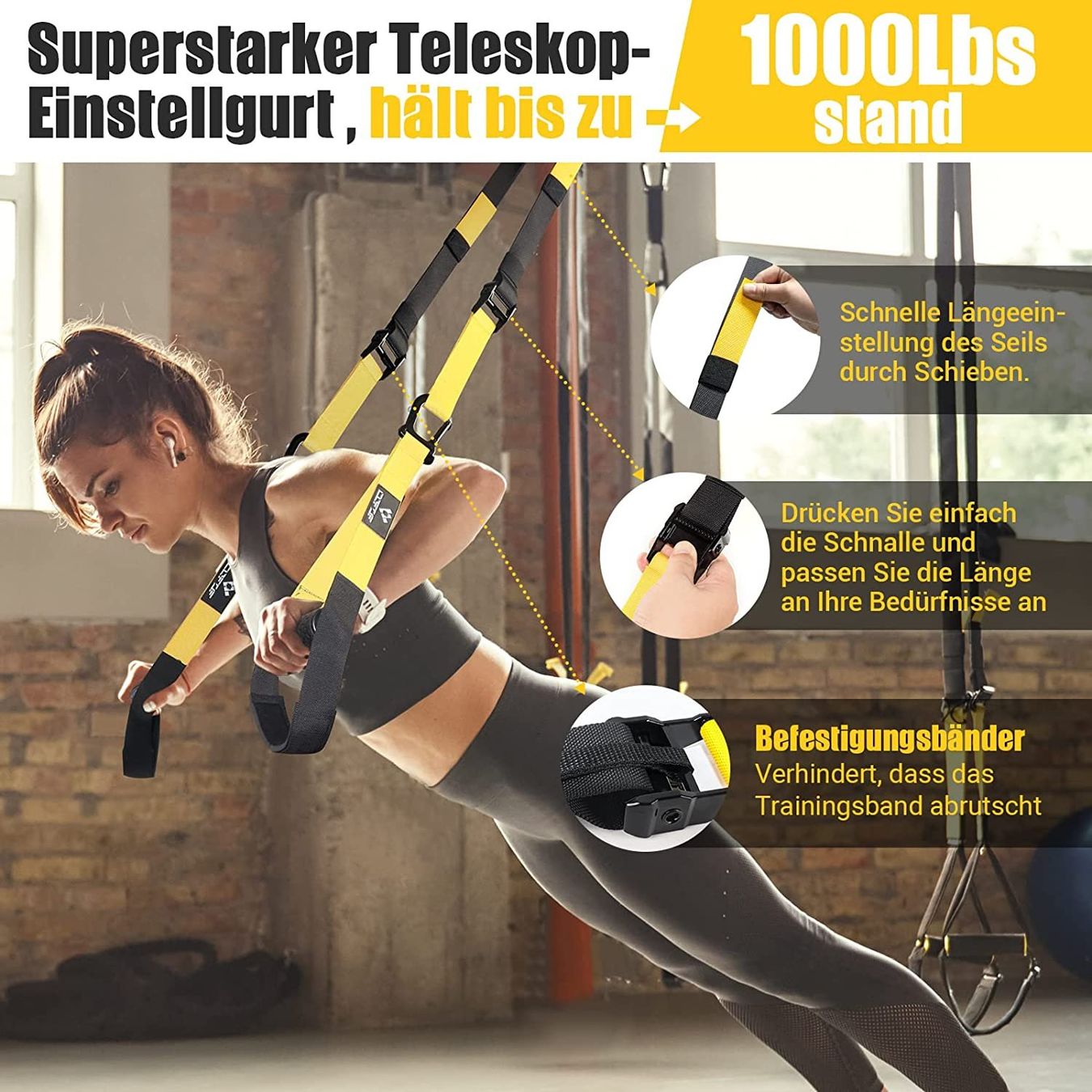 Hometrainer: Schlingentrainer Ganzkörpertraining mit Tragtasche – Nuovo e nell'imballaggio originale da Herisau venduto da Zevora 2