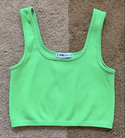FB Sister Crop-Top Neon Grün, Grösse S, Neuwertig!