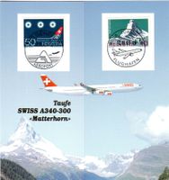 FOLDER TAUFE SWISS A340-300 MATTERHOORN 2003 - FL6