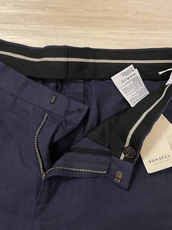 Pantaloni: Pantaloni originali Sunspel blu navy – Usato da Ponte Tresa venduto da coc_nnf5 2