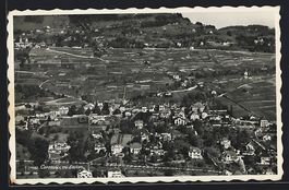 AK Corseaux, Vue d'avion, 1958