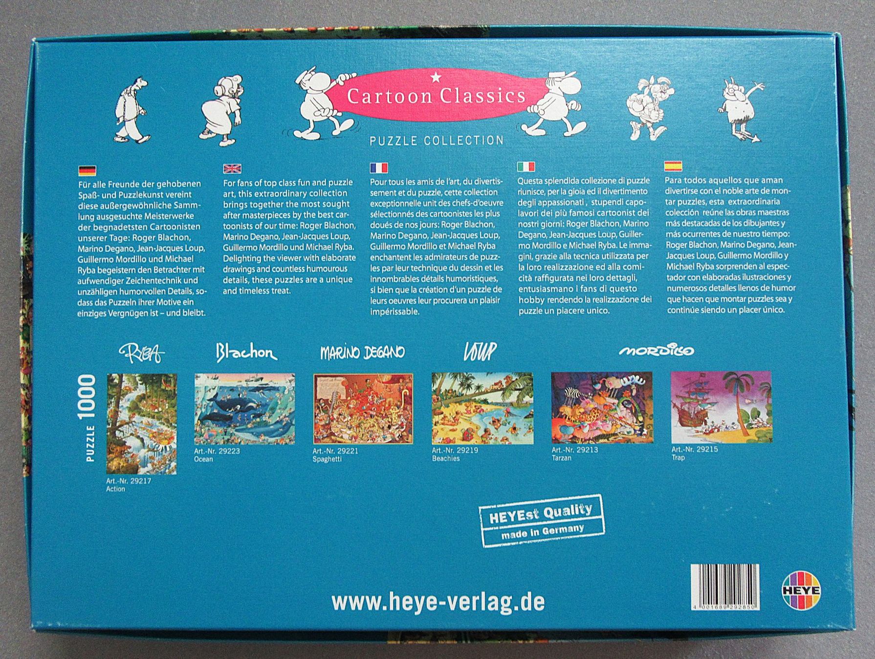 Heye Puzzles: Heye Puzzle 1000 Teile - Playground - Loup Catoon Classics – Gebraucht aus Auenstein von Padabimbim 8