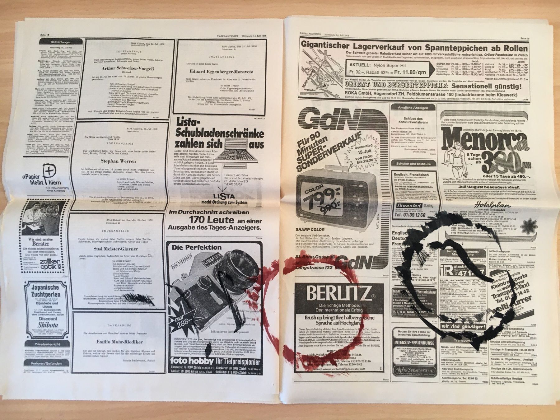 Zeitschriften & Magazine: Tagesanzeiger vom 14. Juli 1976 – Gebraucht aus Luzern von Jiggy_8898 5
