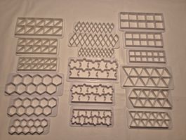 Set Ausstechformen für Fondant, verschiedene Formen