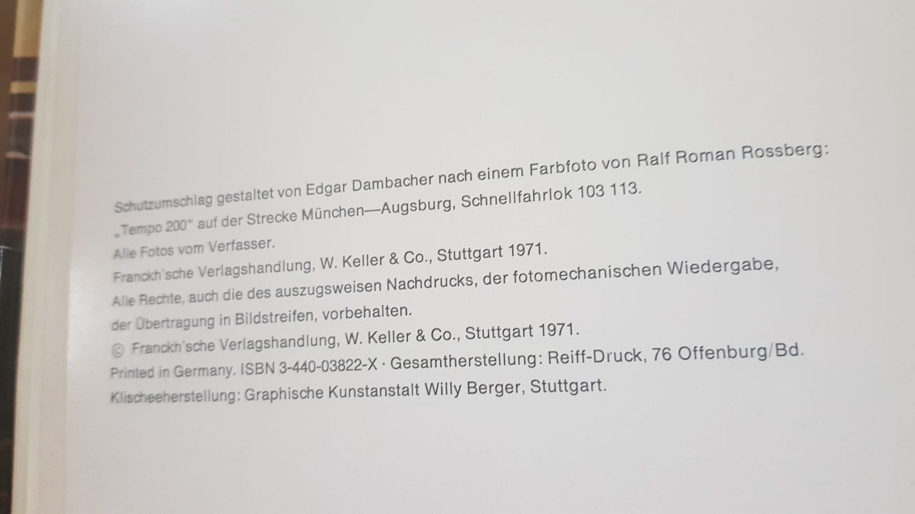 Livres: Tempo 200 - Eisenbahn heute 1971 – D'occasion à Spiegel b. Bern par sus_xj97 4