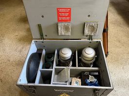 Militär Petromax Beleuchtungskiste K 31.3.3.1