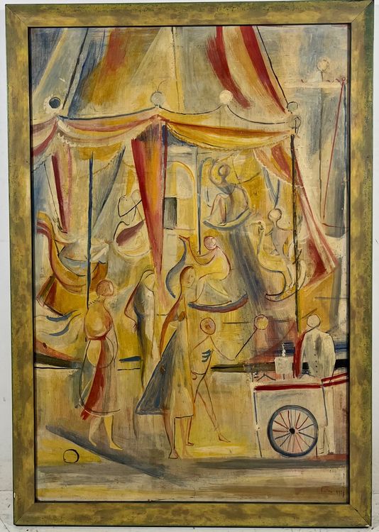 Carlo Cotti (19031980) Abstrakte Gemälde mit Personen Kaufen auf Ricardo