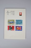 PTT Erinnerungskarte Mustermesse Basel 1964
