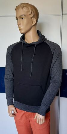 Neuer grauschwarzer Hoodie Gr. S