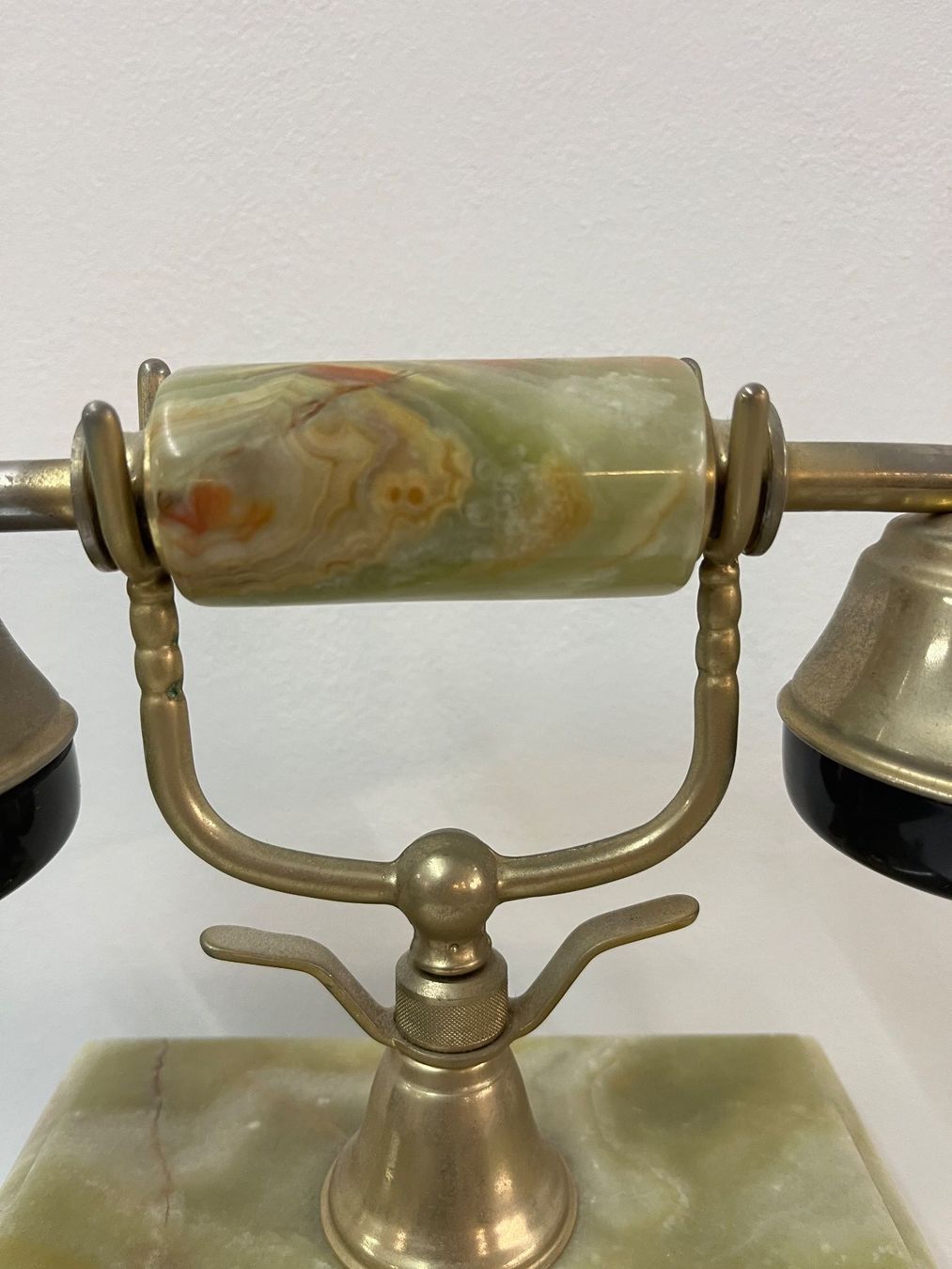 Telefoni: Grünes Onyx & Messing Telefon mit Wählscheibe – Usato da Zürich venduto da Levelart 3