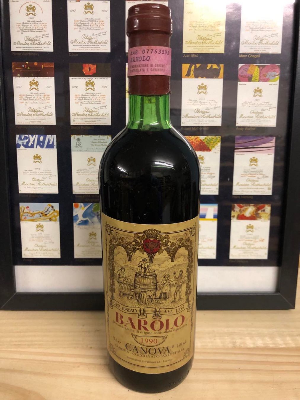 Vino: 1990 BAROLO CANOVA – Nuovo e nell'imballaggio originale da Münchenstein venduto da wusmarino