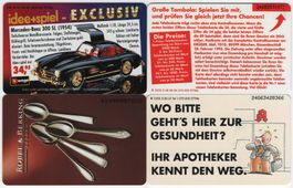 4 ungebrauchte deutsche Telefonkarten aus der S Serie