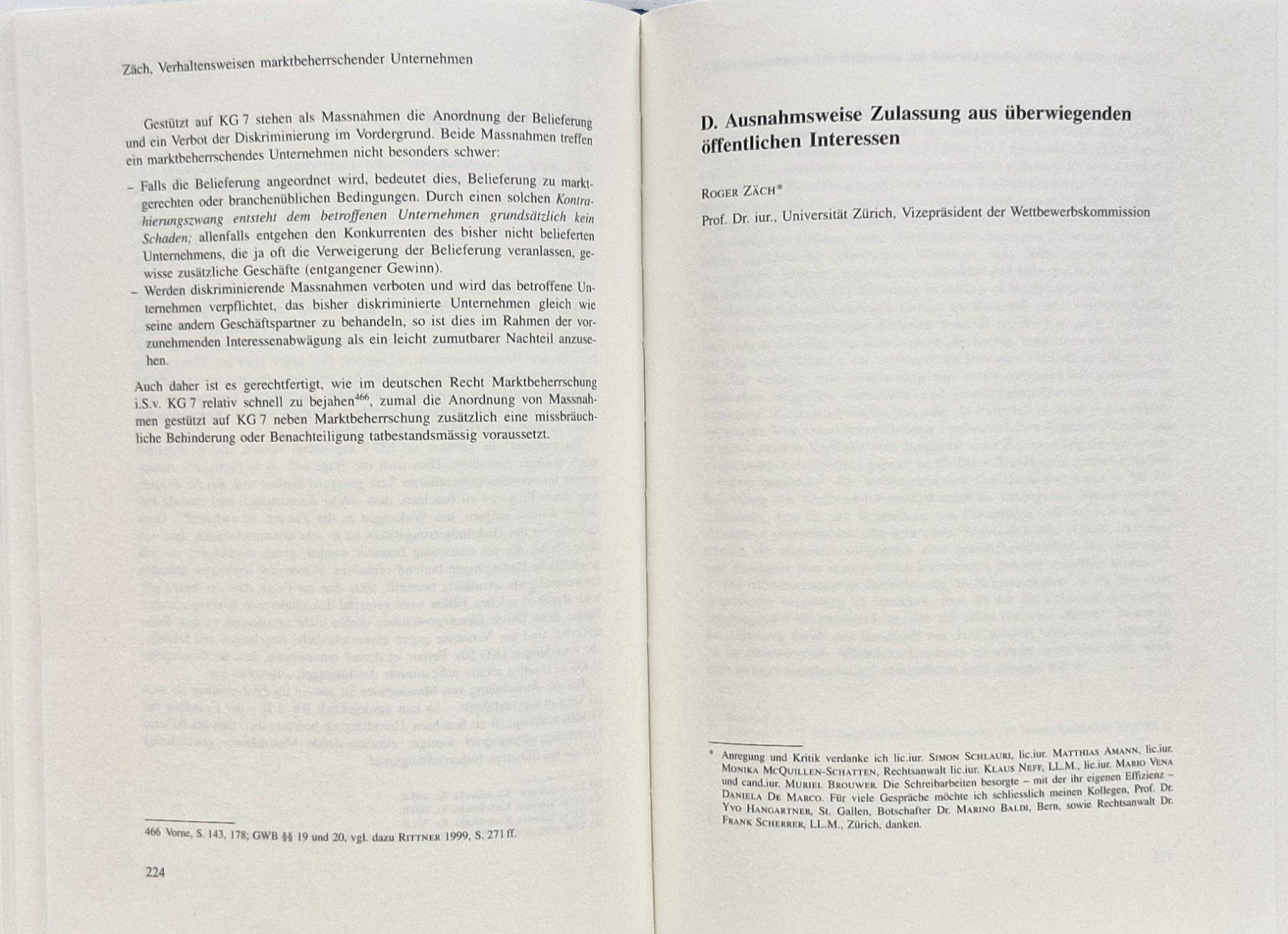 Libri: Das Schweizer Kartellrecht (2000) – Usato da Bern venduto da Mattthias 5