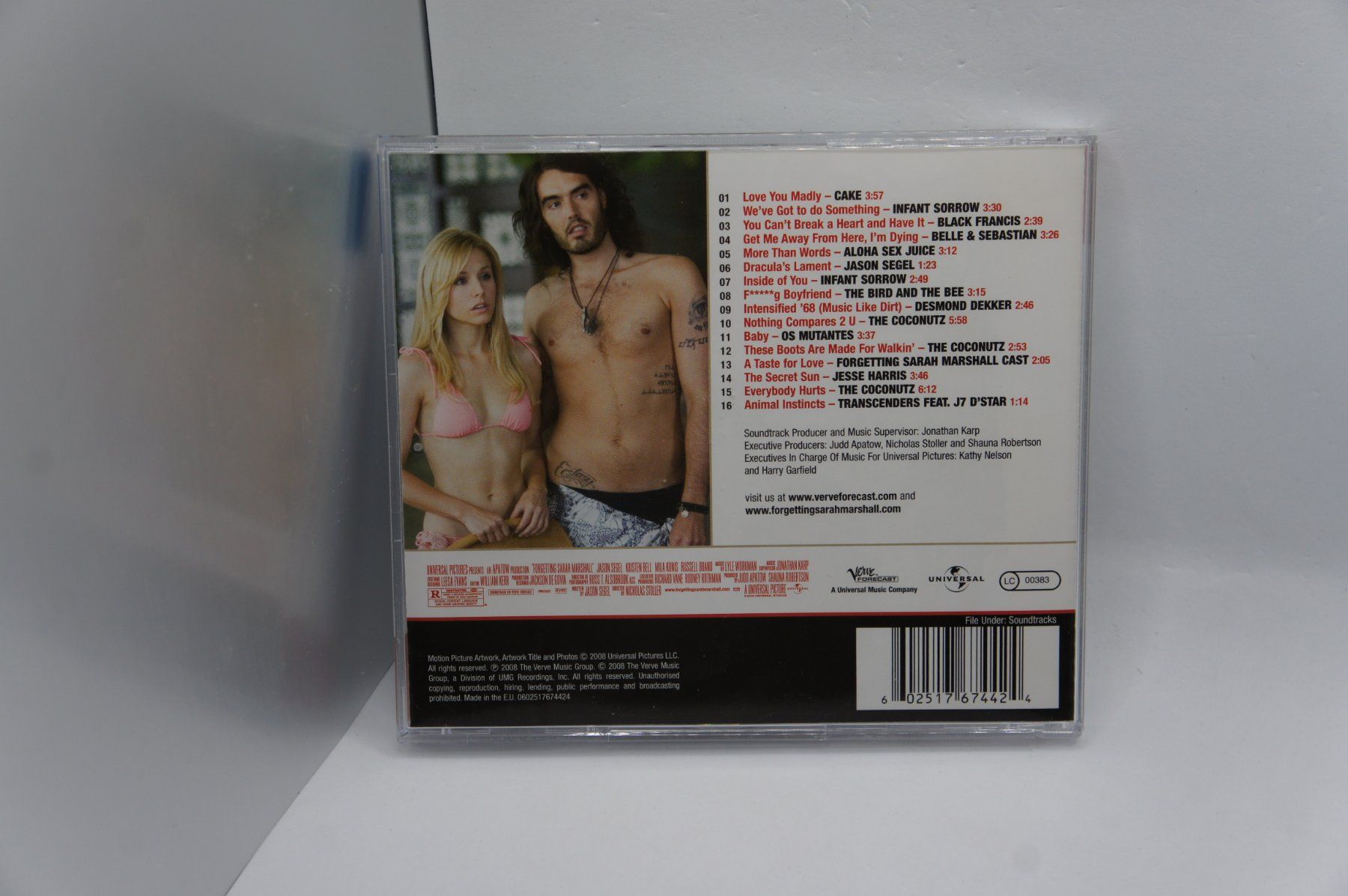 CDs: CD Forgetting Sarah Marshall Motion Picture Soundtrack – D'occasion à Ernetschwil par luisvonerni 2