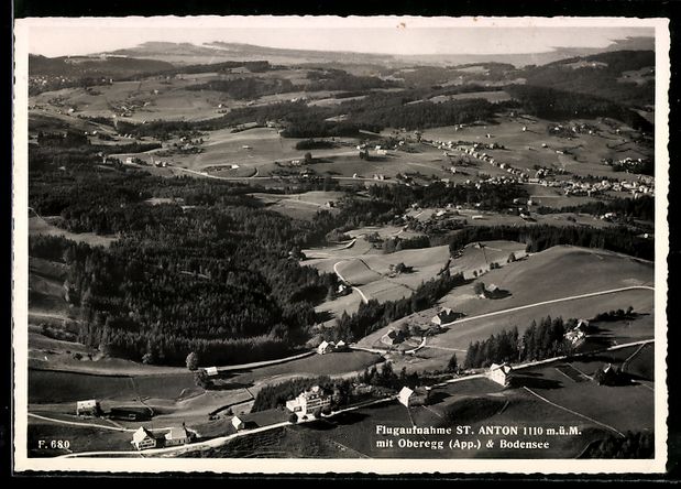 Cartoline postali: St. Anton /App., Flugaufnahme mit Obereg – Usato da Berlin venduto da bartko-reher