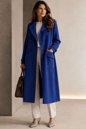 Sonia Rykiel 💙 Design Wollmantel Strick Gr. S