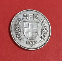 5 Franken 1937 „Silber“