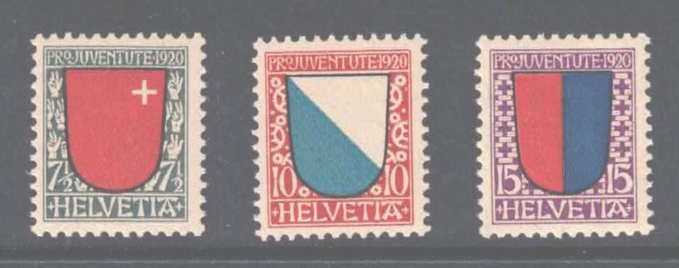 Tutti i francobolli: Pro Juventute Serie 1920 ** – Nuovo (secondo la descrizione) da Nuglar venduto da Stamp88