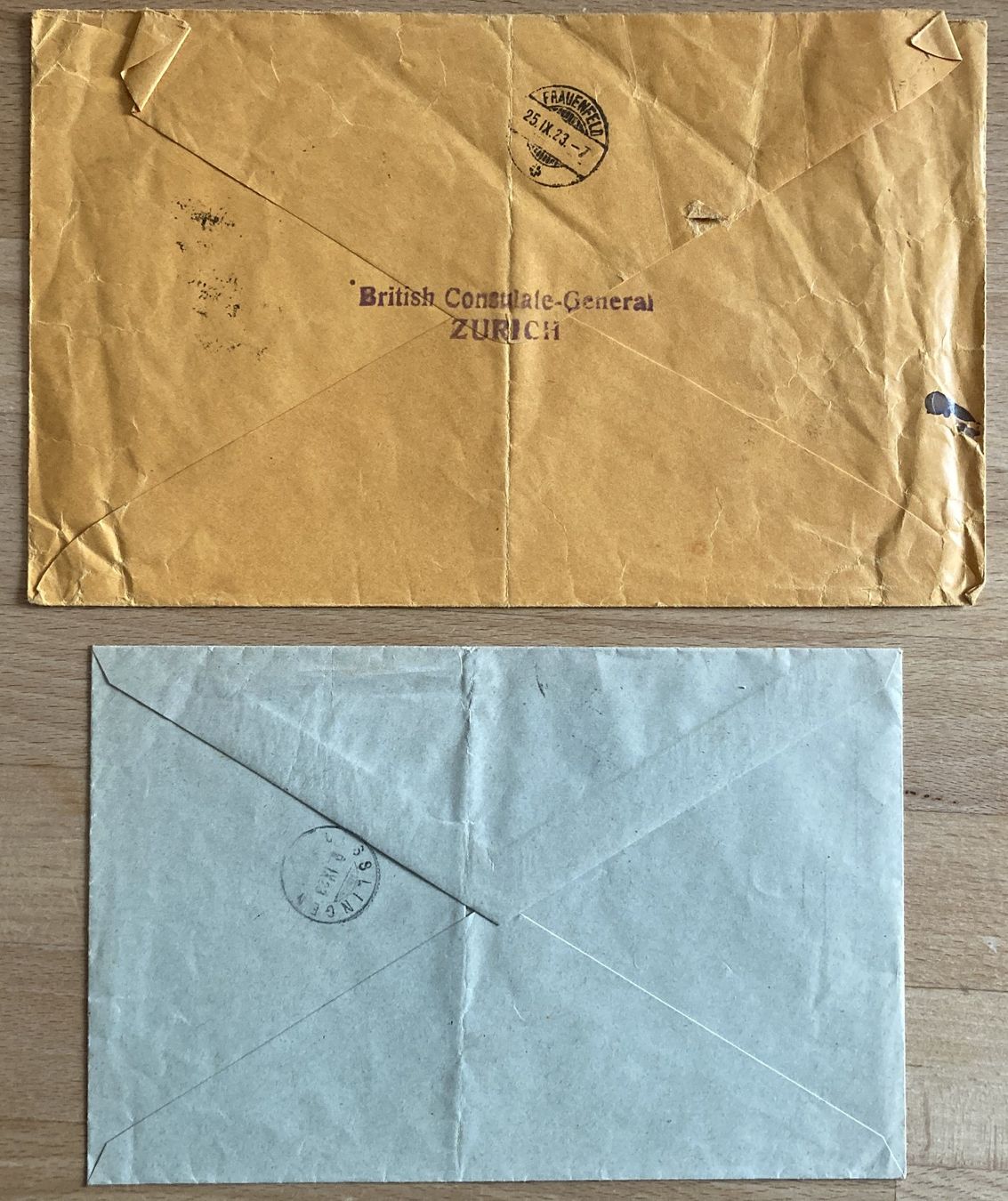 Tutti i francobolli: 1923, 2x Expressbriefe mit Mischfrankaturen – Usato da Flawil venduto da Furti 3