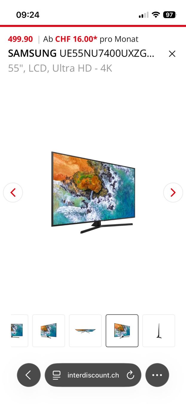 Samsung Televisori: SAMSUNG Smart TV 55", LCD, Ultra HD – Usato da Zürich venduto da and_gw9n 1