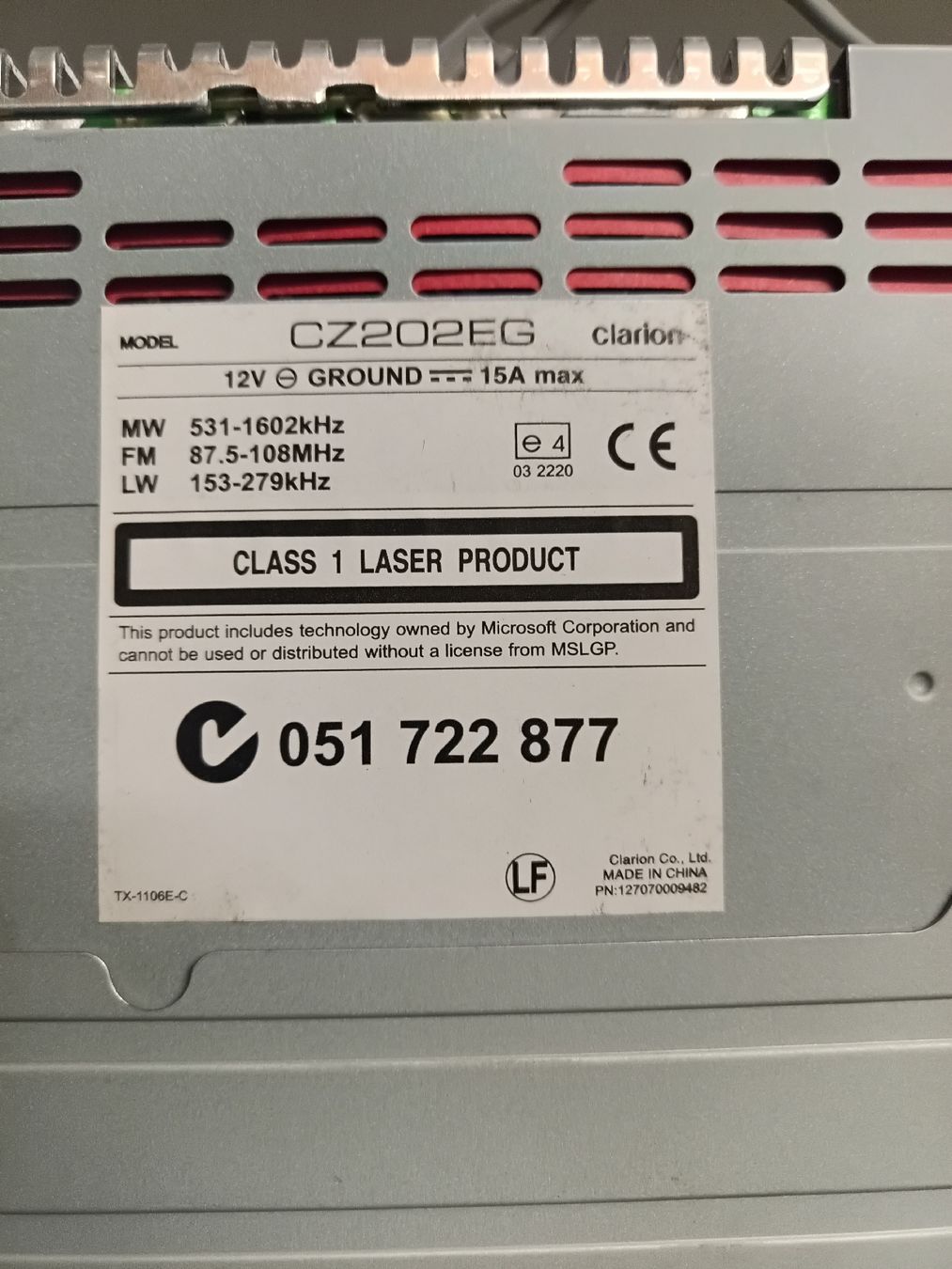 Radio: Clarion CZ202EG CD Receiver with USB and iPod/iPhone support – Nuovo (secondo la descrizione) da Wald AR venduto da germanog1 4