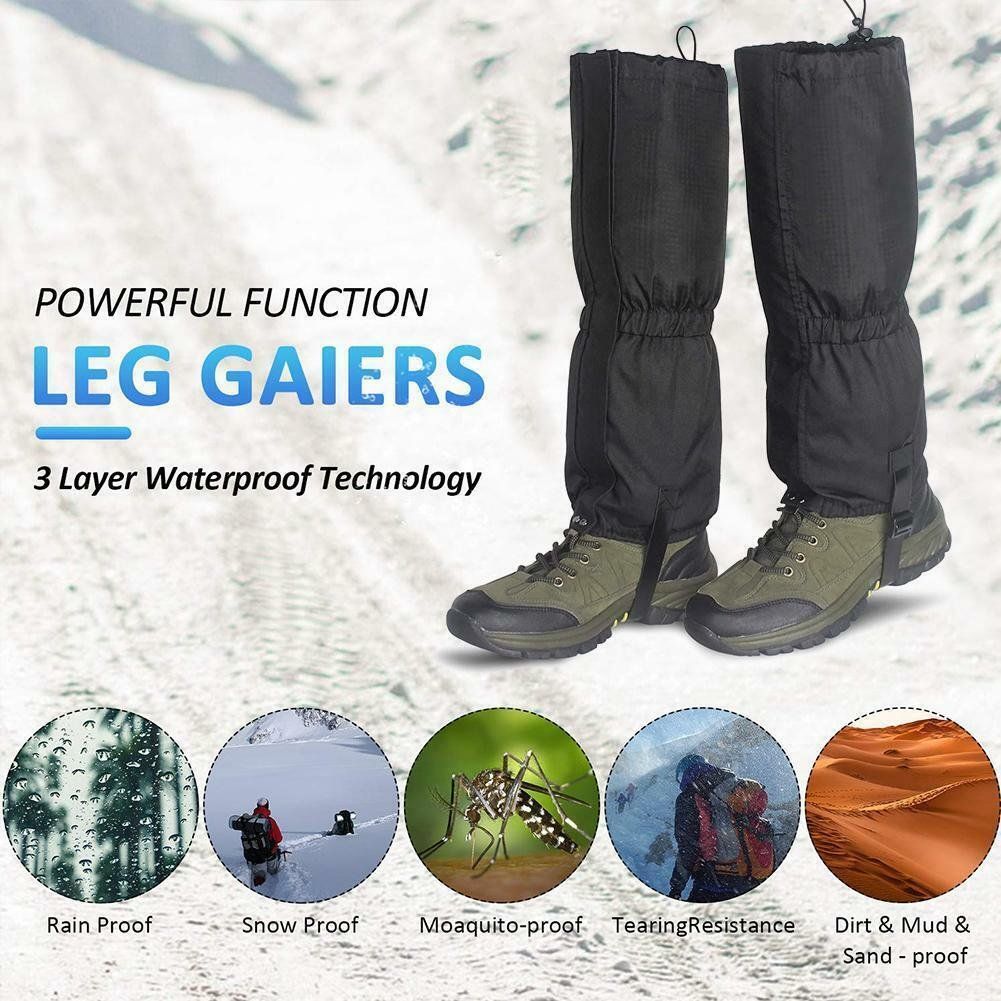 Stinchiere & Fasciature: Gamaschen Outdoor Wanderschuhe Wasserdicht Schnee Abdeckung – Nuovo (secondo la descrizione) da Kirchdorf AG venduto da Lionstein 4