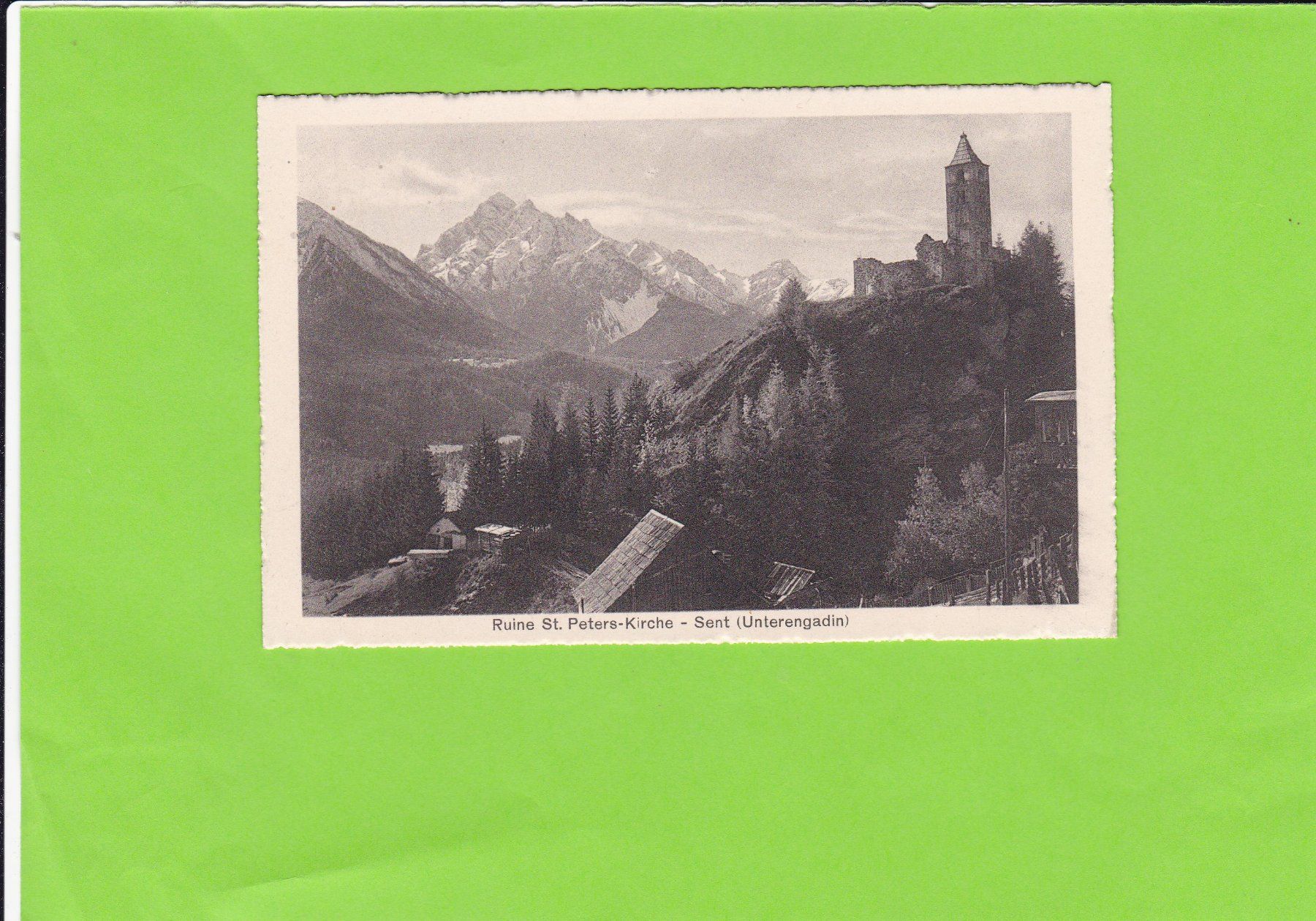 Cartoline postali: Ruine St. Peters-Kirche, Sent – Usato da St. Peterzell venduto da neckertal