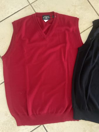 Navigare Debardeur Weste Wolle Rot Grösse L Neu 